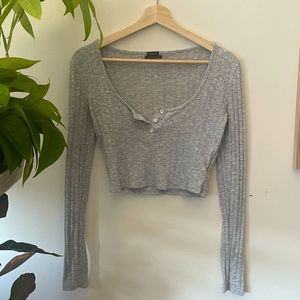 UO sweater crop top